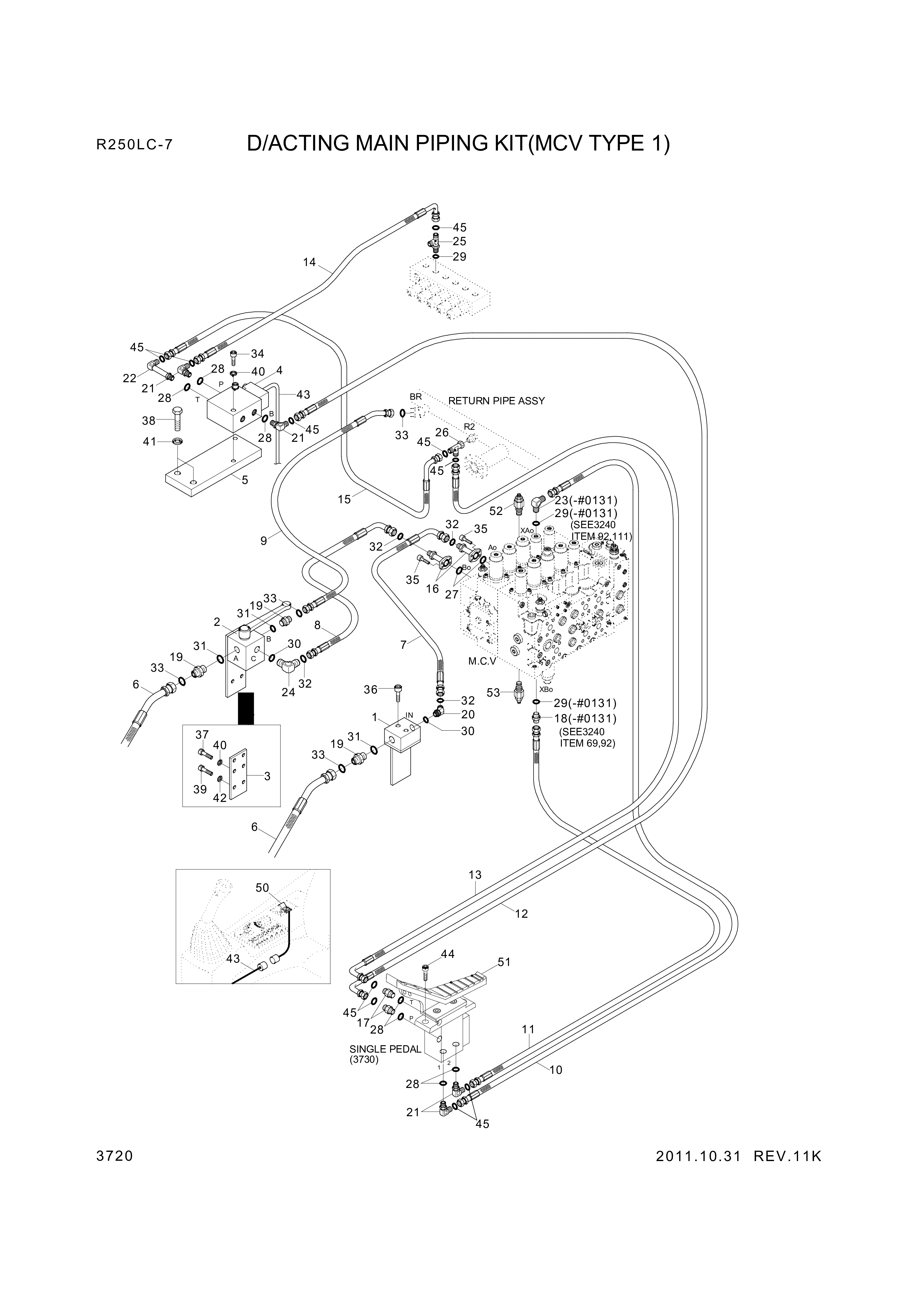 drawing for Hyundai Construction Equipment P933-166020 - HOSE ASSY-ORFS&THD (figure 2)