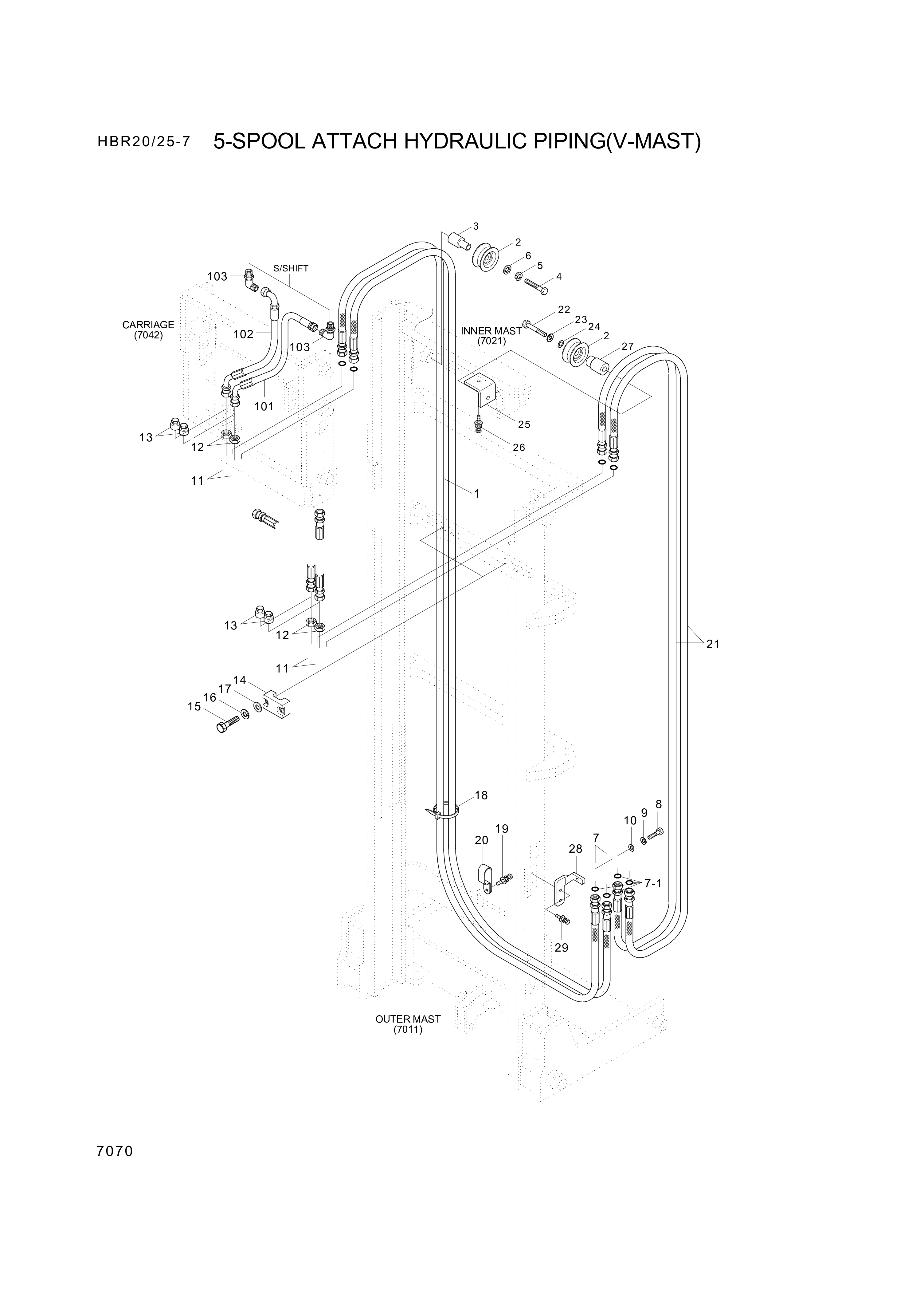 drawing for Hyundai Construction Equipment P933-044005 - HOSE ASSY-ORFS&THD (figure 4)