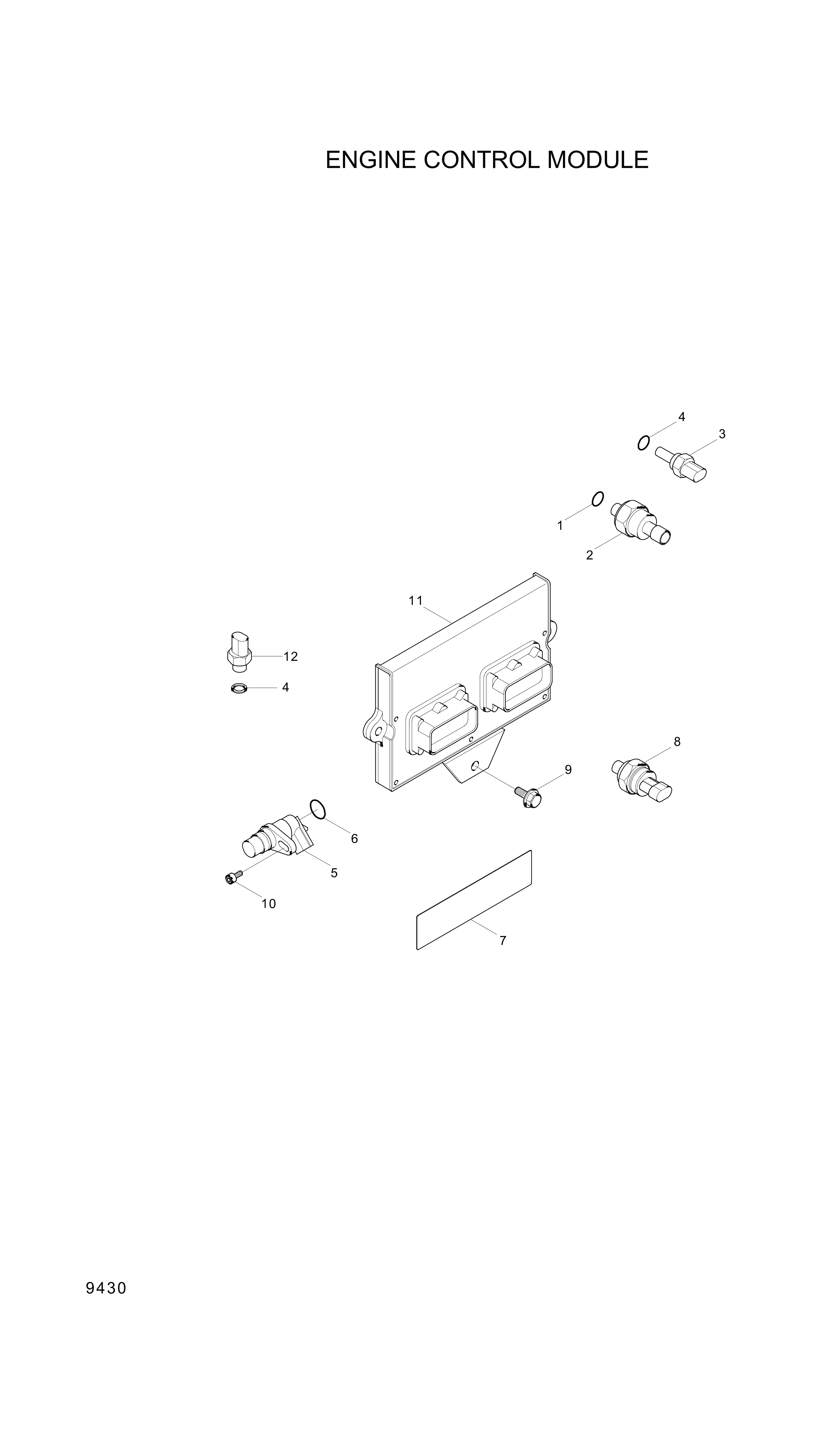 drawing for Hyundai Construction Equipment YUBP-05667 - SENSOR-TEMP (figure 4)