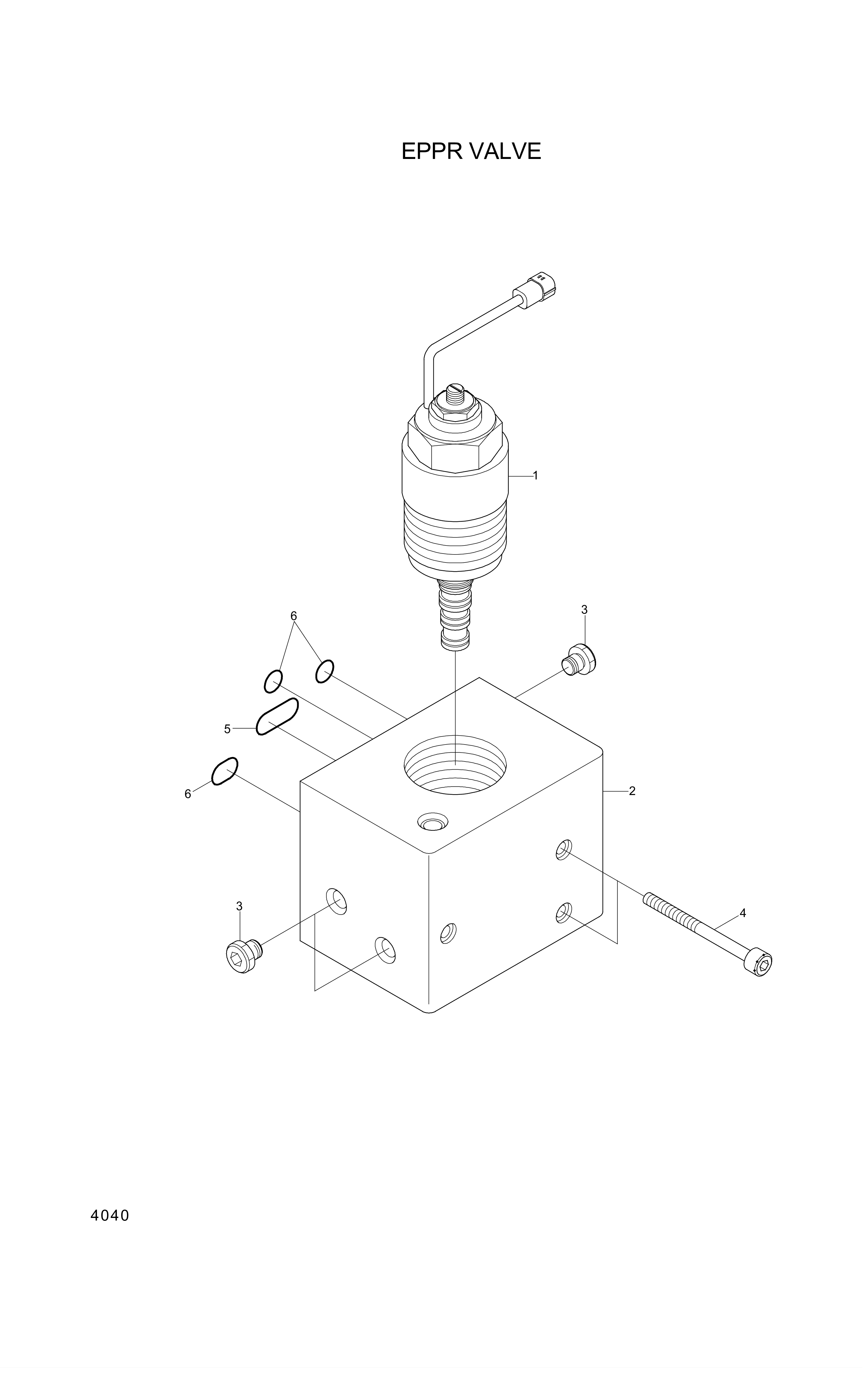 drawing for Hyundai Construction Equipment XKAH-00310 - CASE ASSY-VALVE (figure 2)