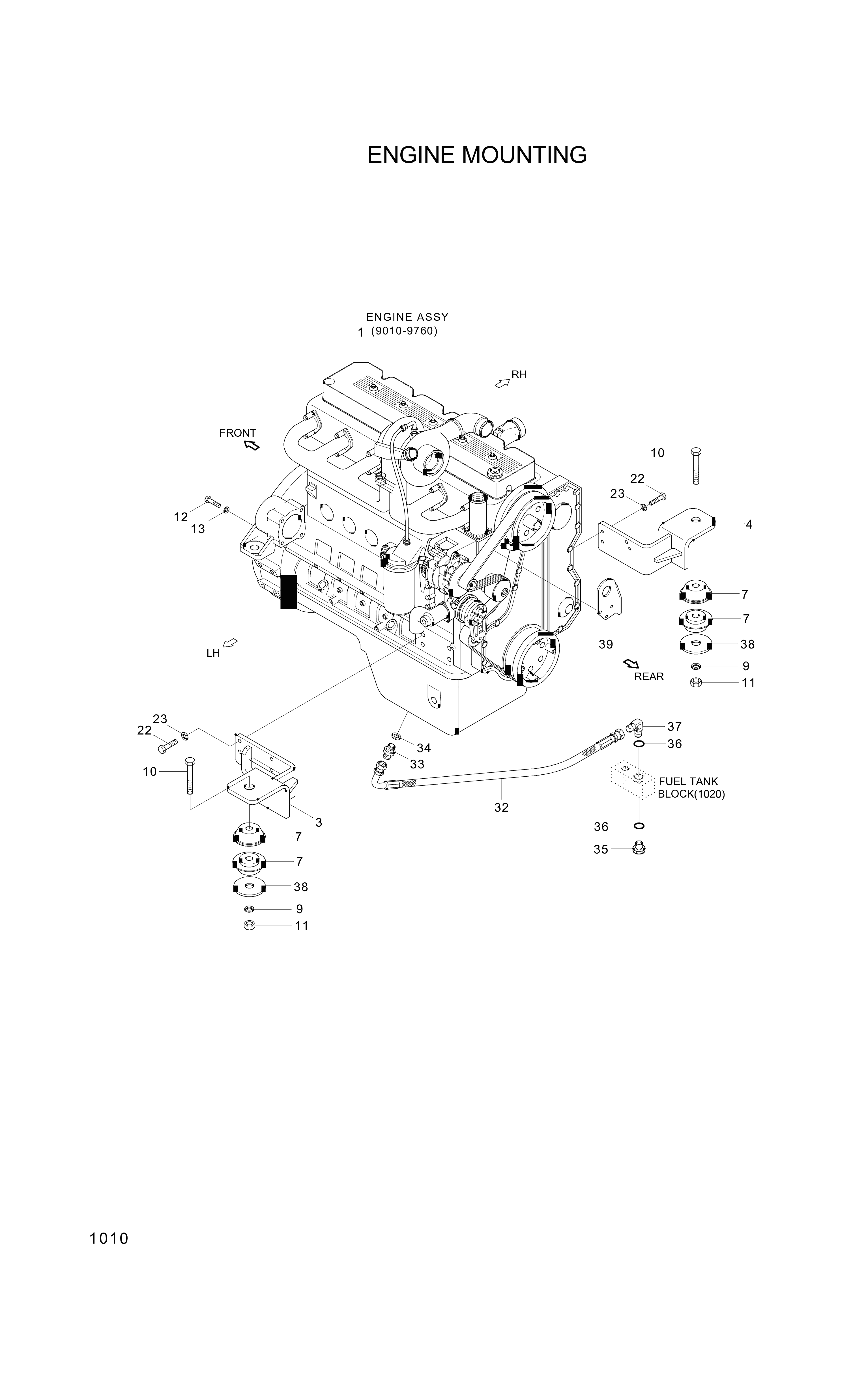 drawing for Hyundai Construction Equipment 013001-12035 - BOLT (figure 4)