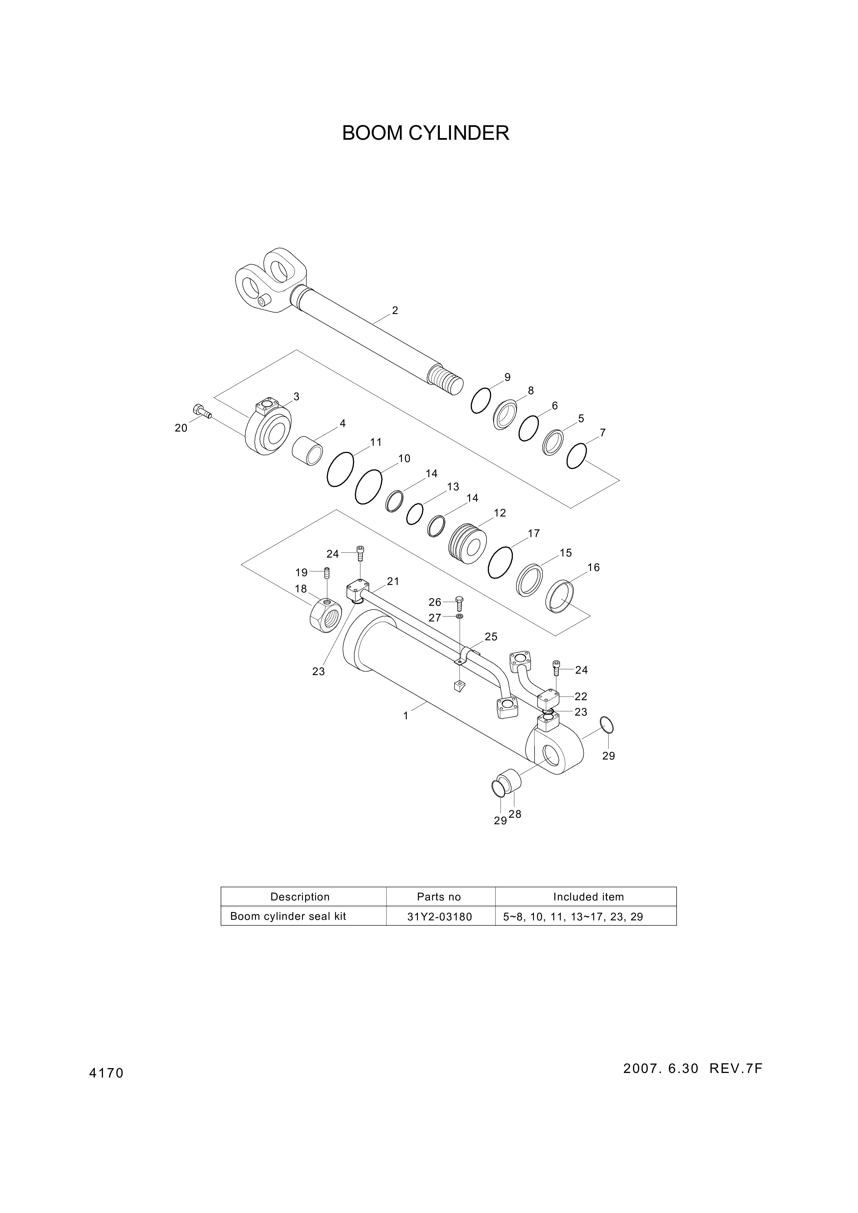 drawing for Hyundai Construction Equipment 31Y2-03160P - PIPE ASSY-B-LH PAINTED (figure 3)