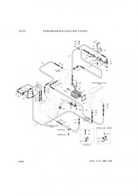 drawing for Hyundai Construction Equipment P930-122050 - HOSE ASSY-ORFS&THD (figure 3)