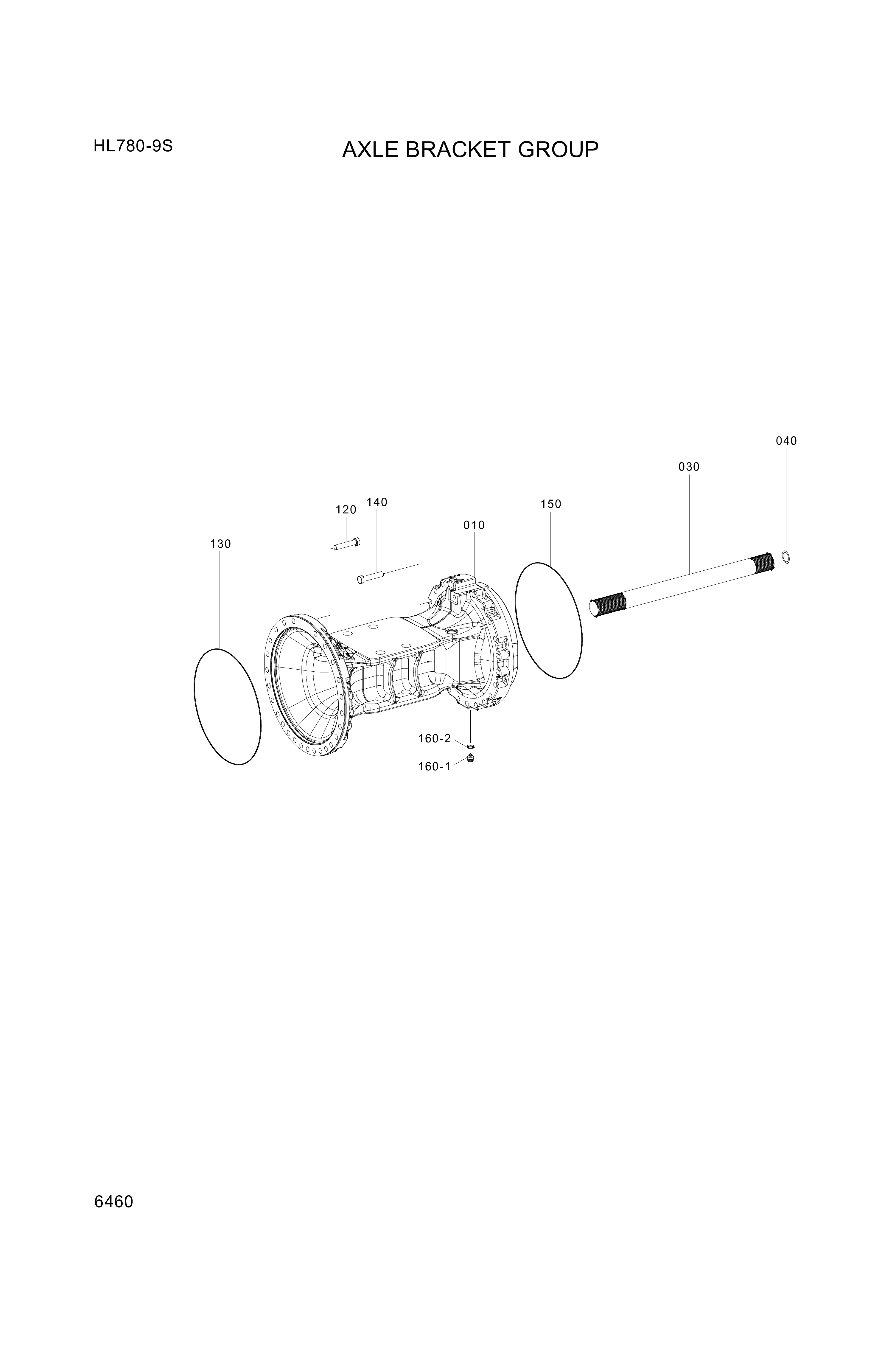 drawing for Hyundai Construction Equipment ZGAQ-03735 - SHAFT-STUB (figure 3)