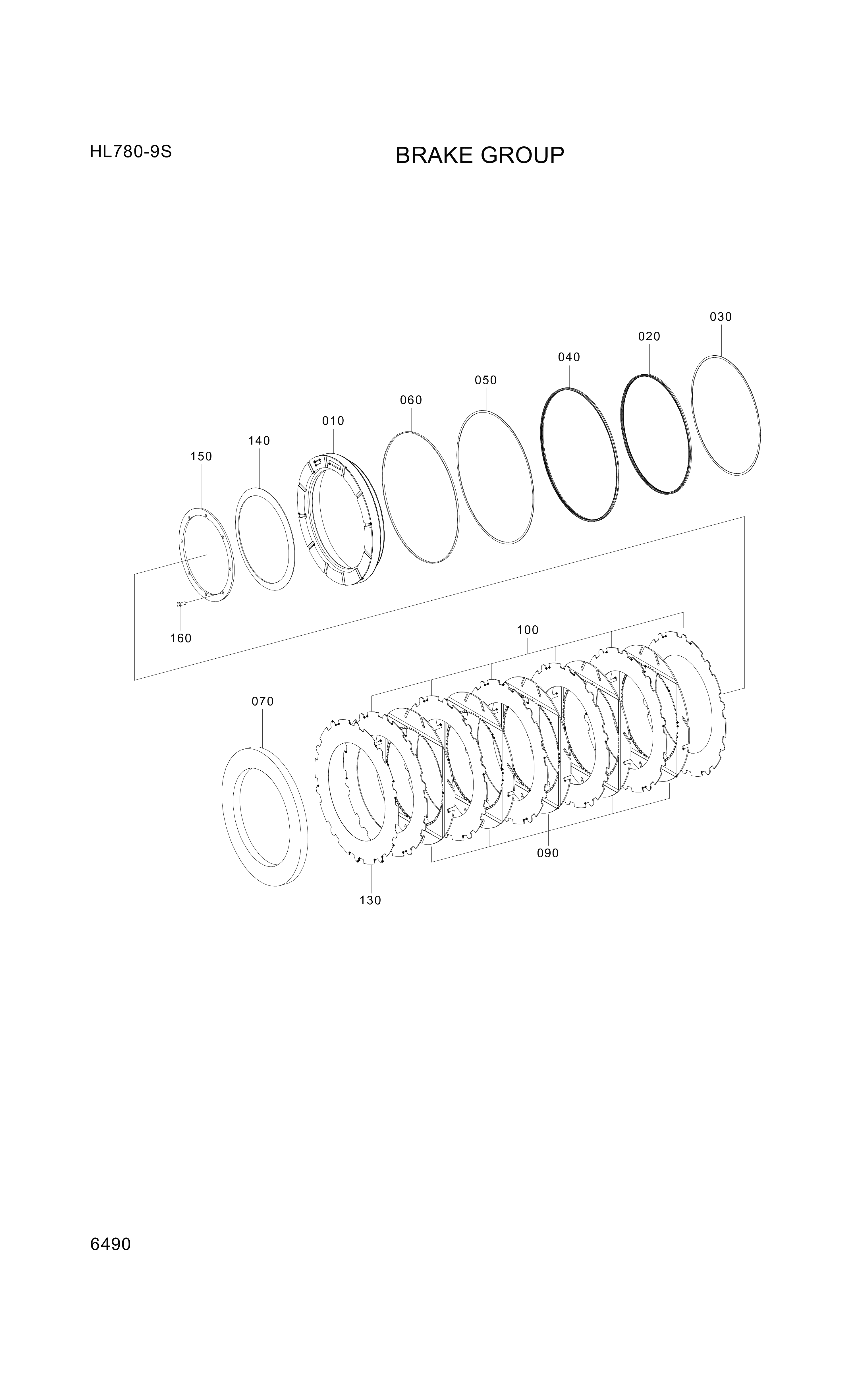 drawing for Hyundai Construction Equipment 0734-317-414 - RING-BACKUP (figure 5)