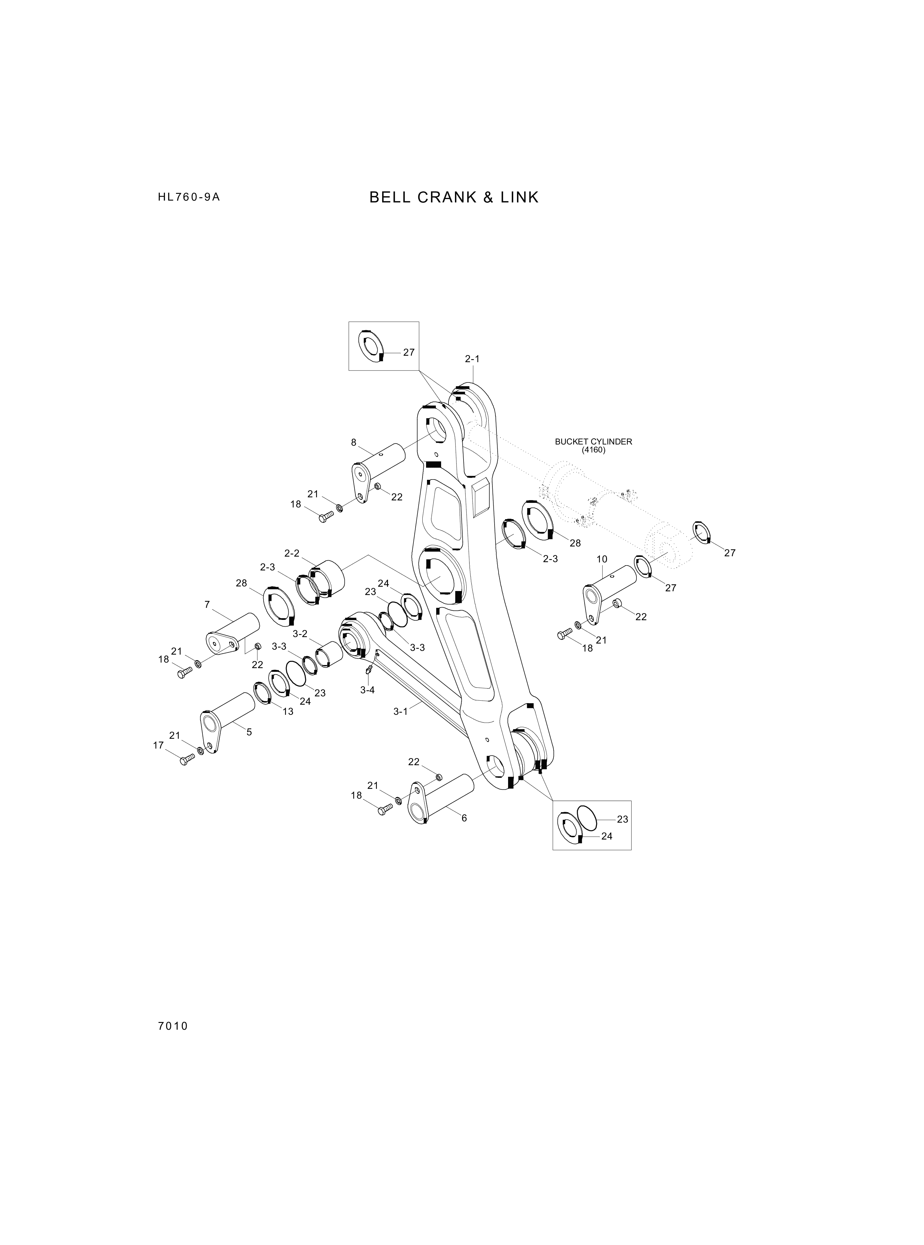 drawing for Hyundai Construction Equipment X112-903088 - BUSHING-PIN (figure 5)