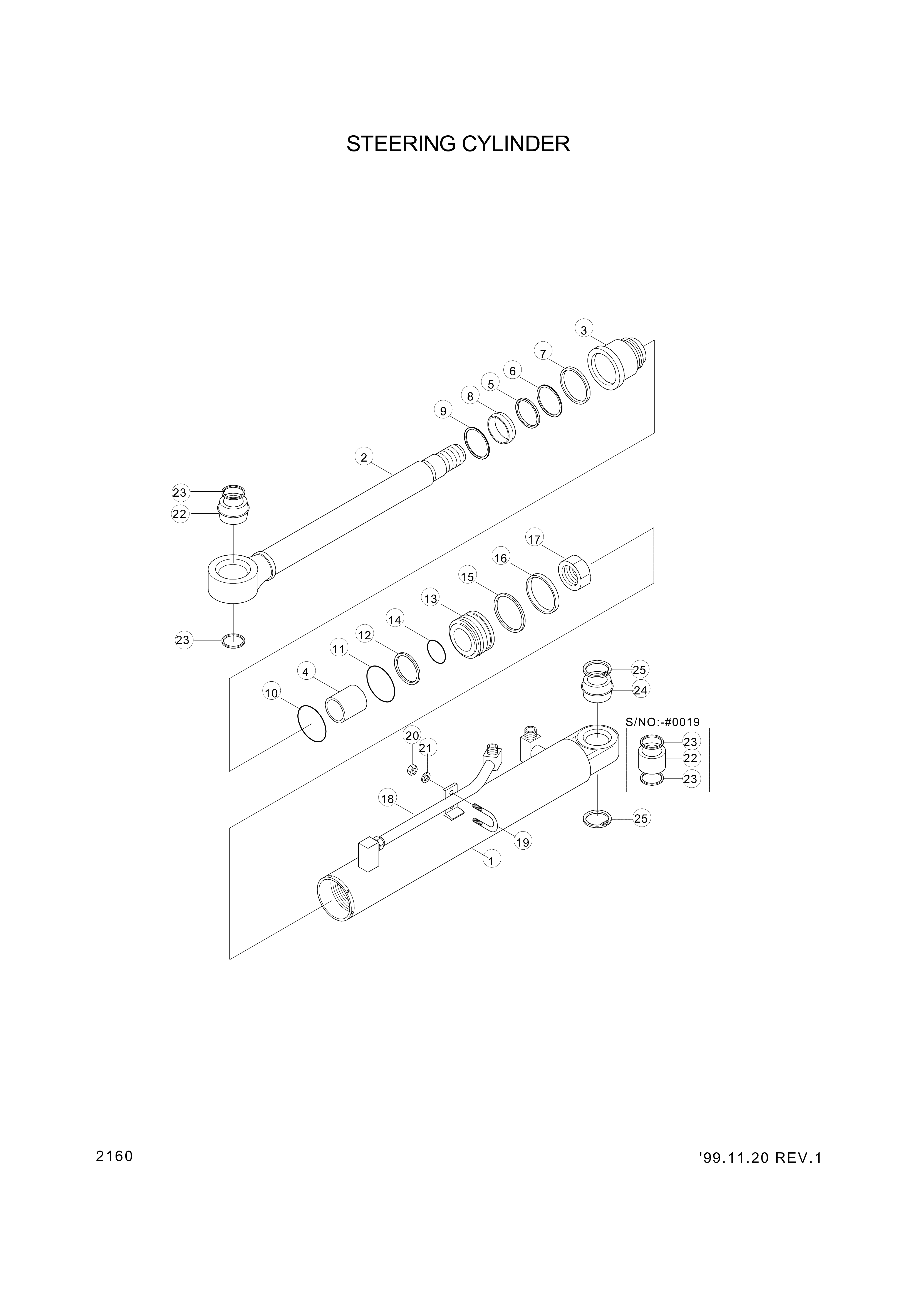 drawing for Hyundai Construction Equipment 31Y2-06780 - TUBE-CYL LH (figure 2)