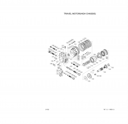 Technical drawing of Hyundai Construction Equipment XKAH-02560 PISTON SET-ROTARY(9EA) with dimensions and layout (figure 4)