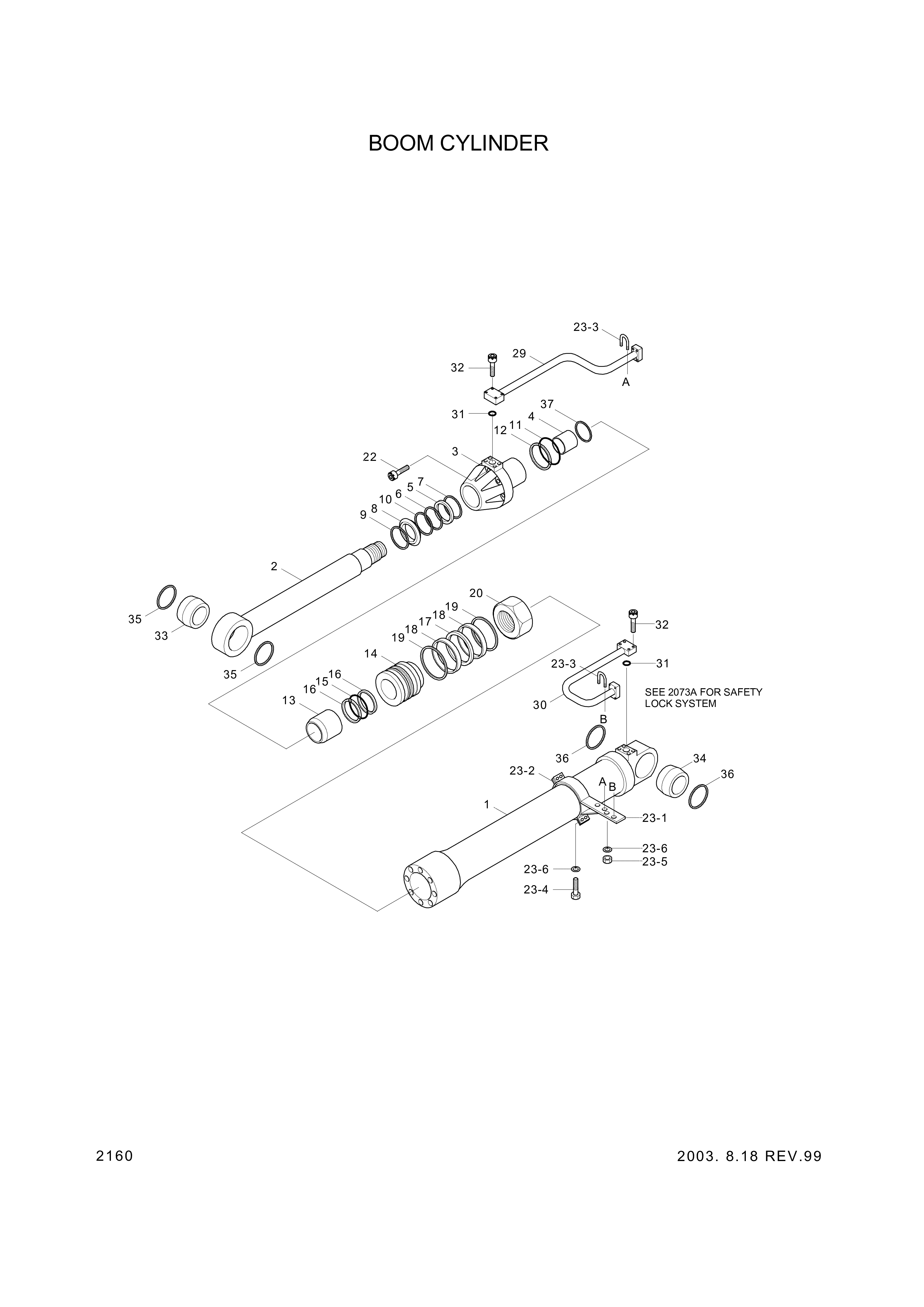 drawing for Hyundai Construction Equipment 31YC-11110 - BUSHING-PIN (figure 5)