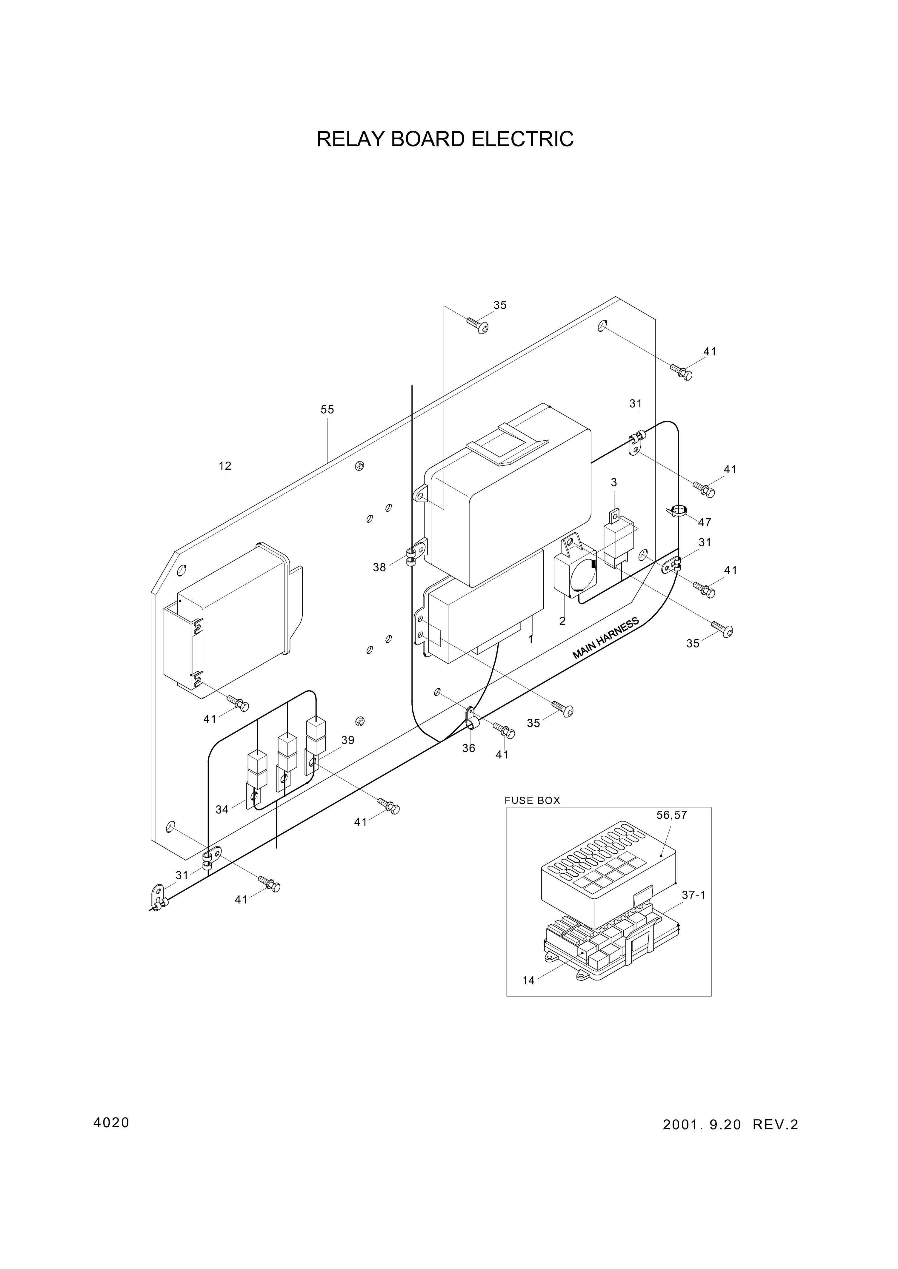 drawing for Hyundai Construction Equipment 24L4-00401 - PLATE-REAR (figure 2)