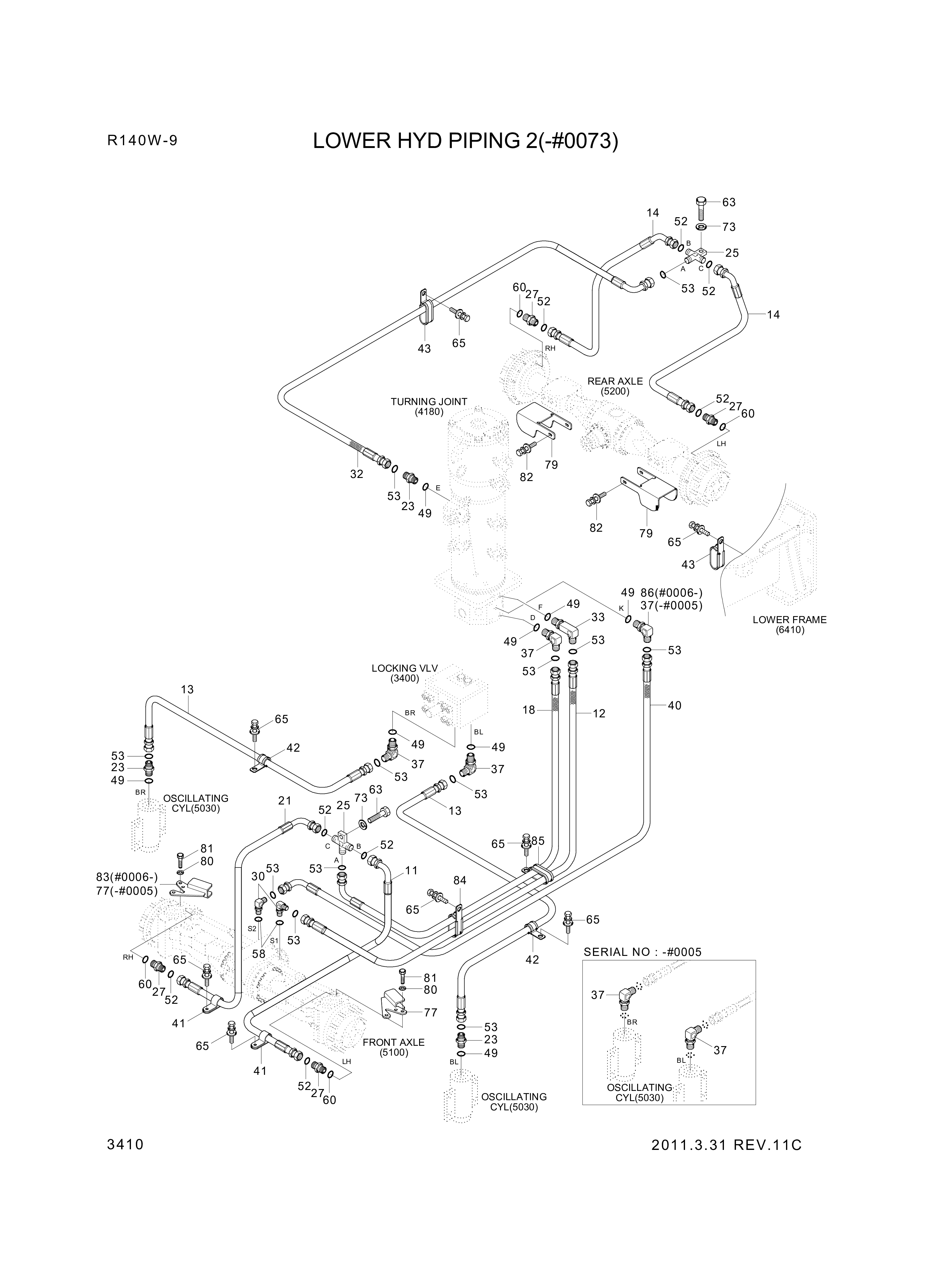 drawing for Hyundai Construction Equipment P933-047025 - HOSE ASSY-ORFS&THD (figure 1)