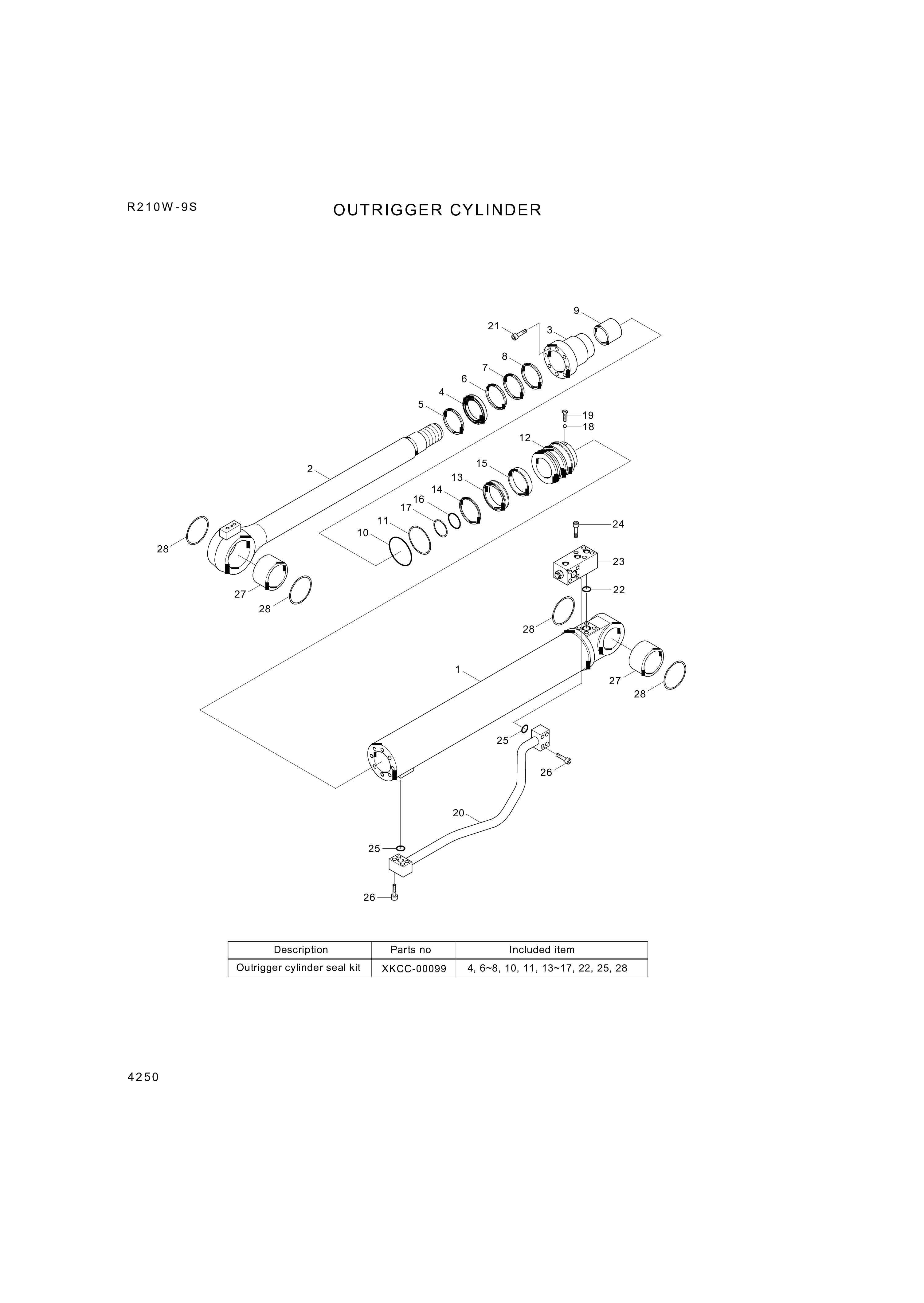 drawing for Hyundai Construction Equipment 5516-08040 - BUSHING-DU (figure 3)