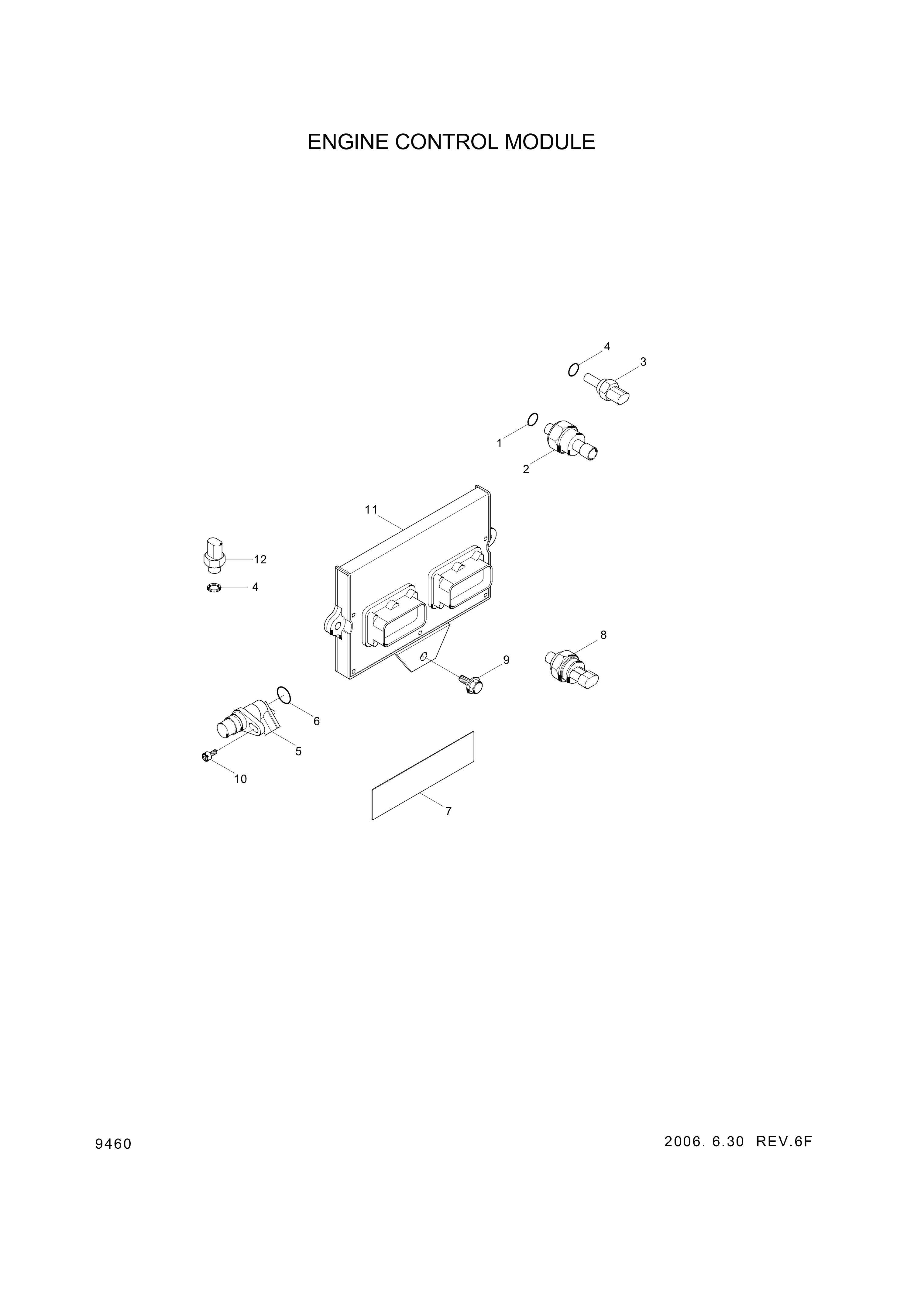 drawing for Hyundai Construction Equipment YUBP-05667 - SENSOR-TEMP (figure 5)