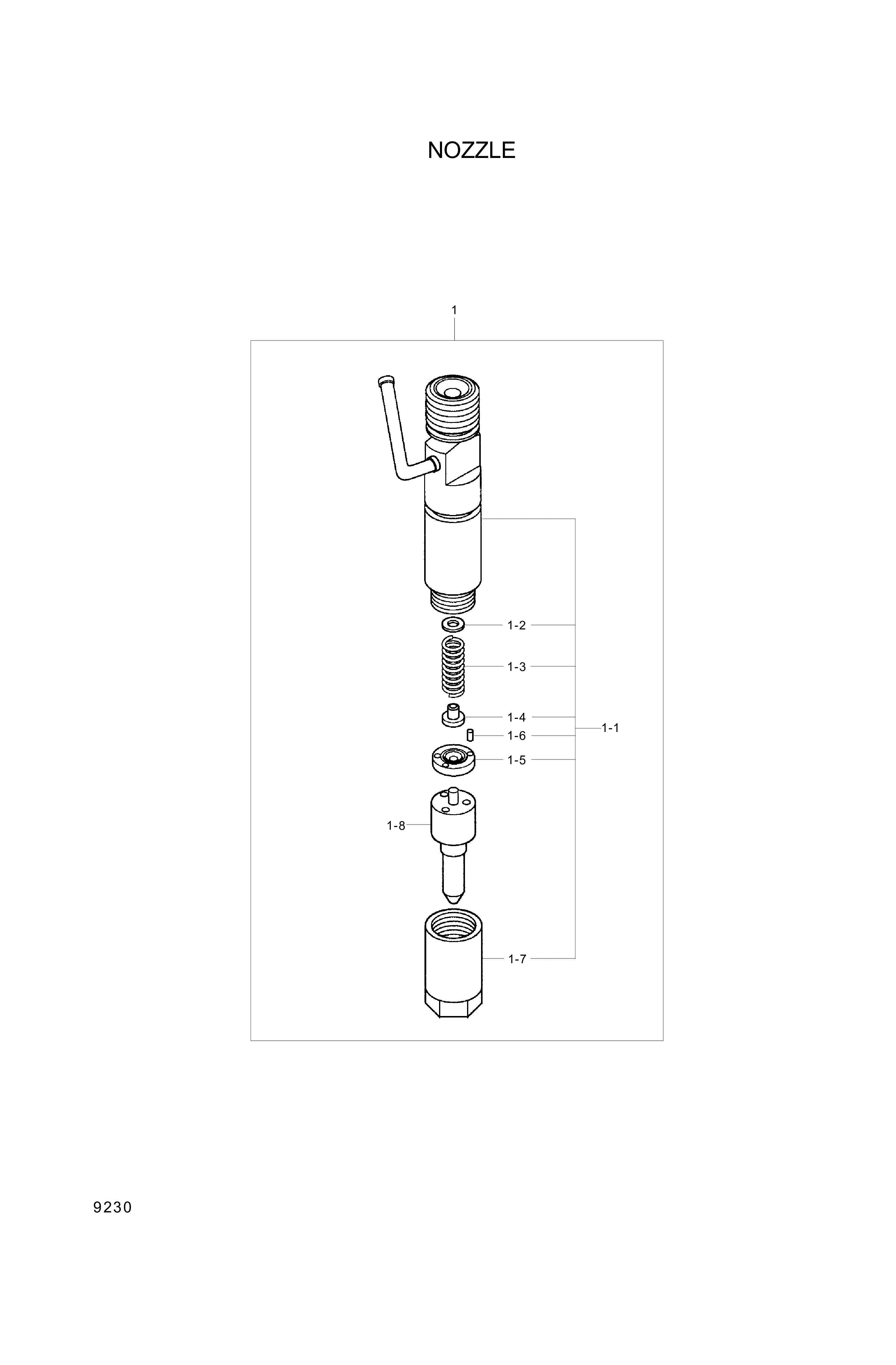 drawing for Hyundai Construction Equipment 15065-50000 - NUT,RETAINING (figure 1)