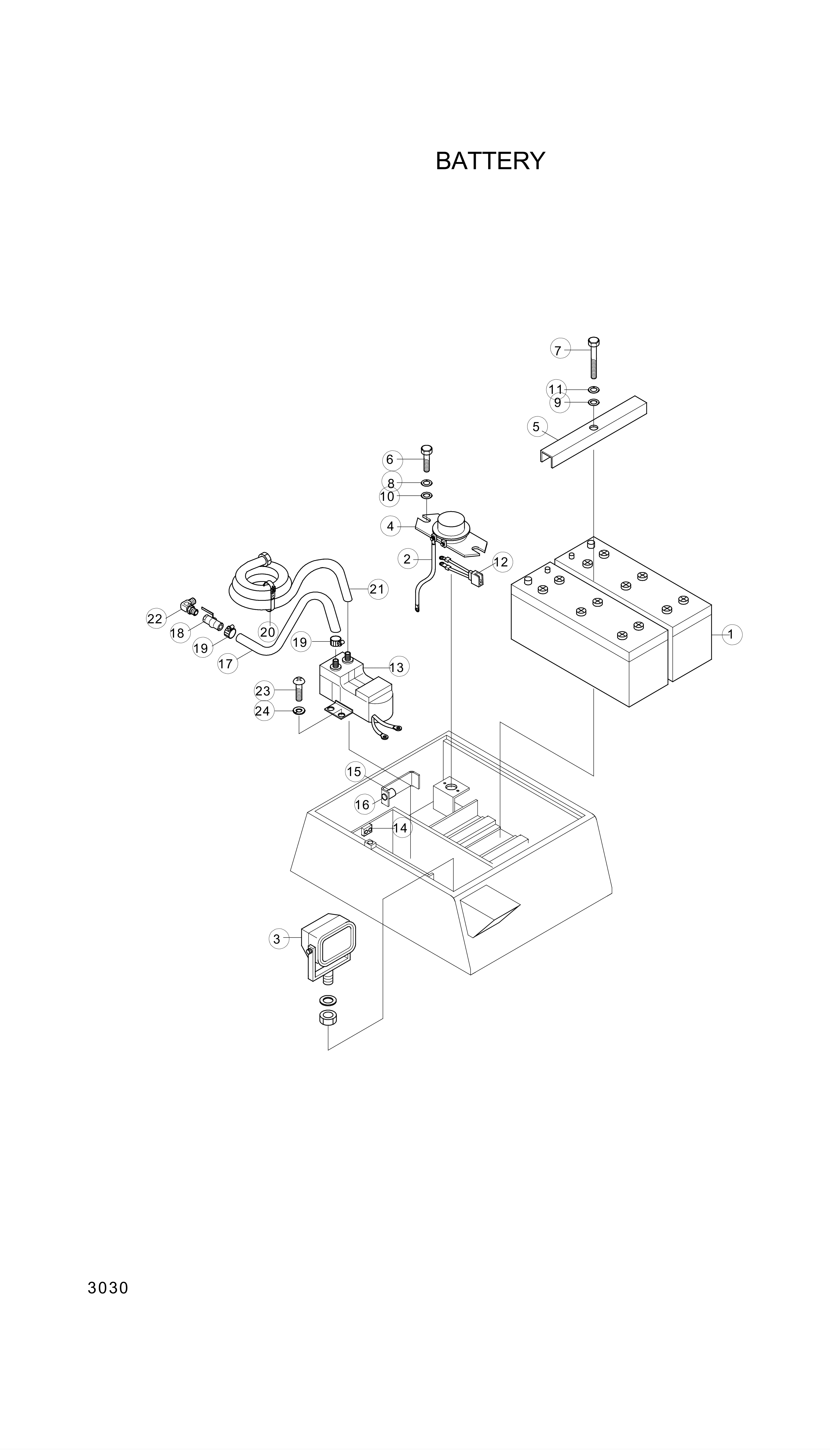 drawing for Hyundai Construction Equipment E327-3055 - HOSE-FUEL (figure 1)