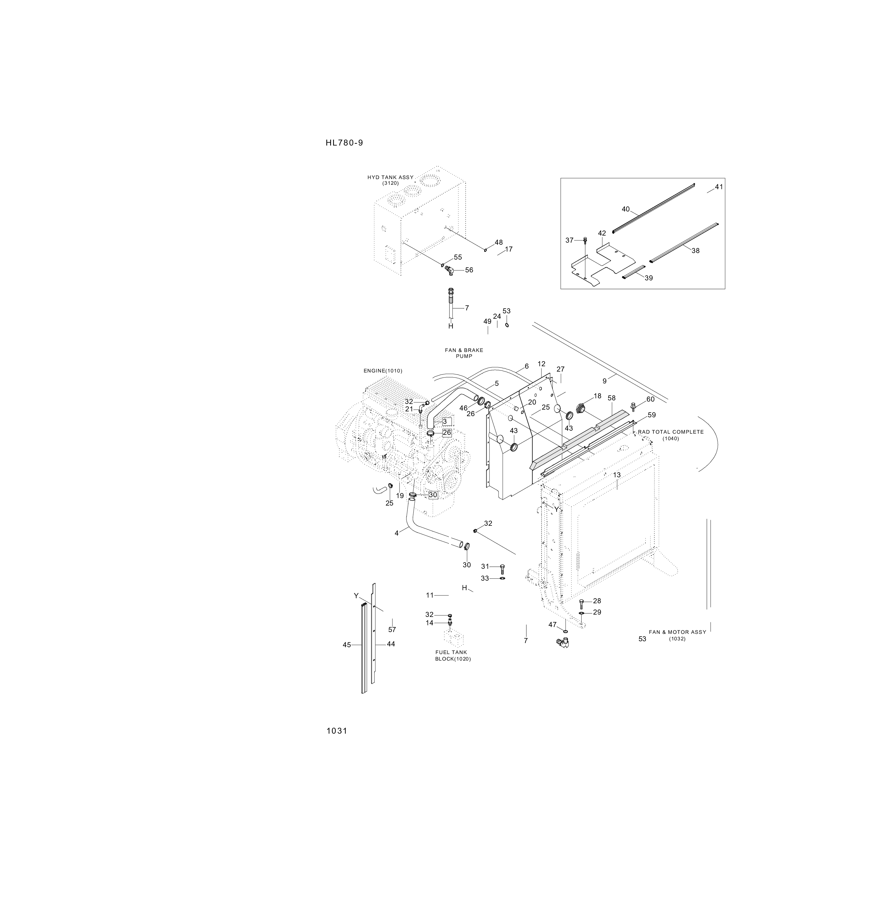 drawing for Hyundai Construction Equipment P930-124047 - HOSE ASSY-ORFS&THD (figure 1)