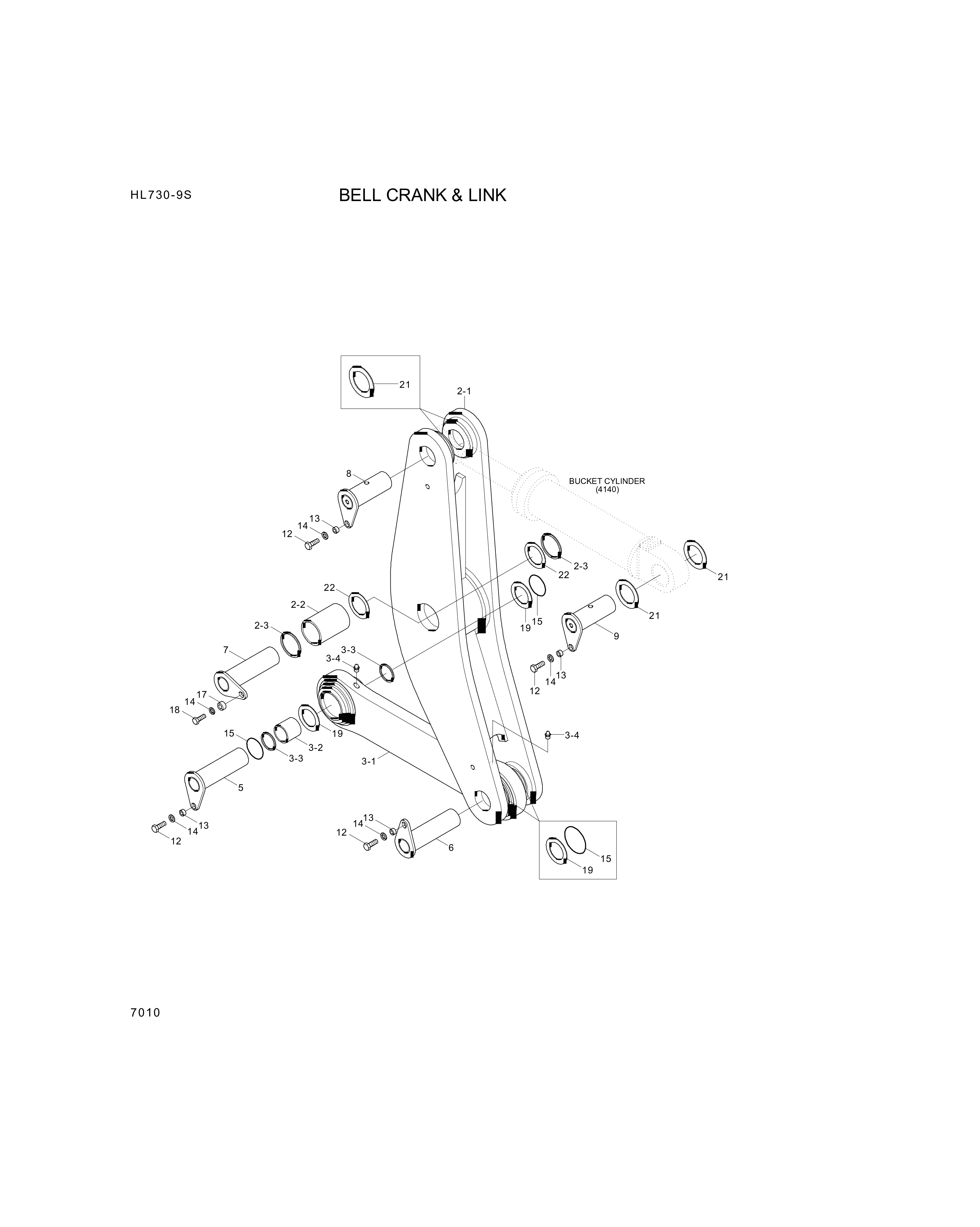 drawing for Hyundai Construction Equipment 61LM-15240 - PIN-JOINT (figure 2)