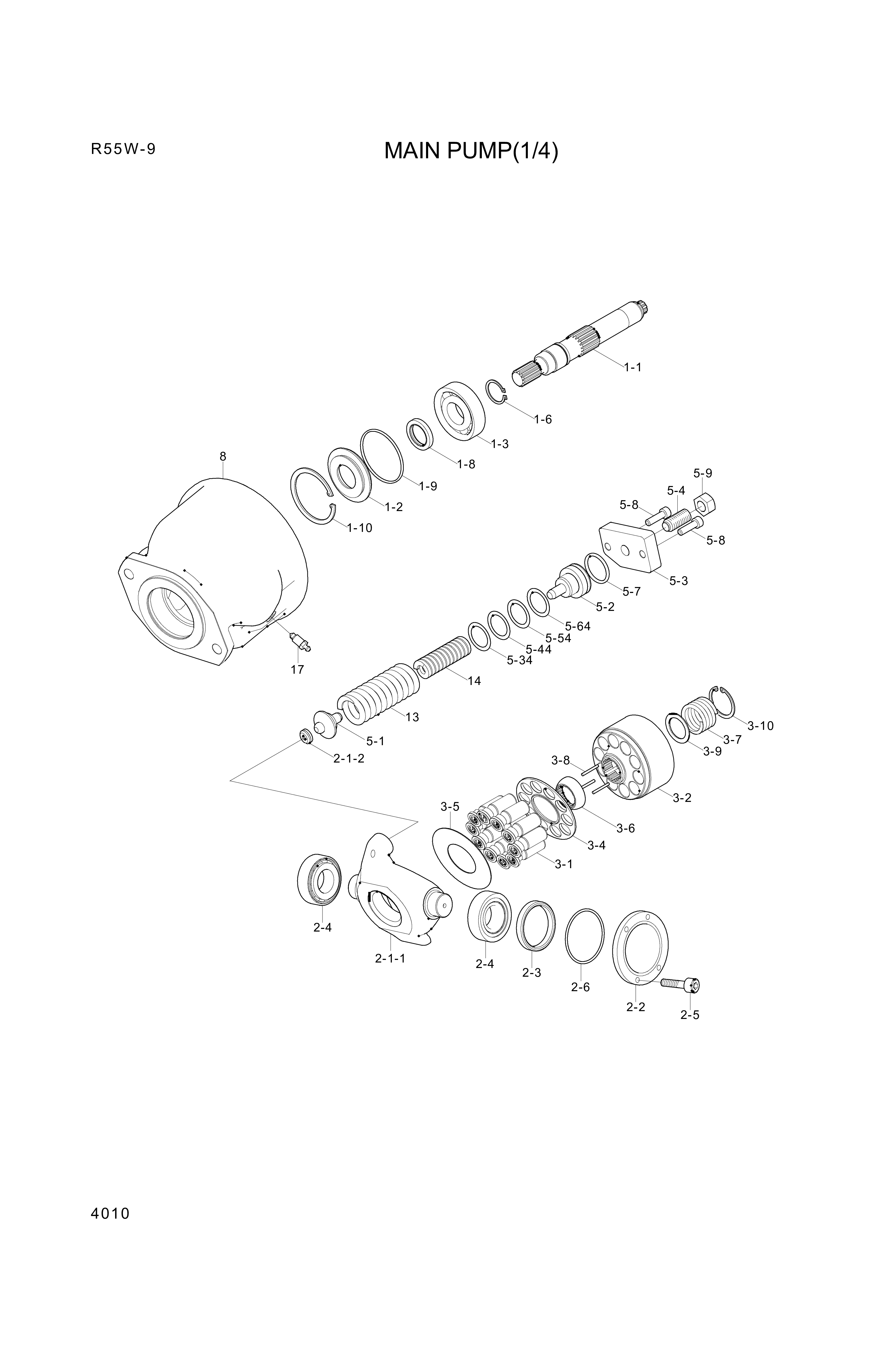 drawing for Hyundai Construction Equipment R971010974 - SEAT ASSY-SPRING (figure 4)