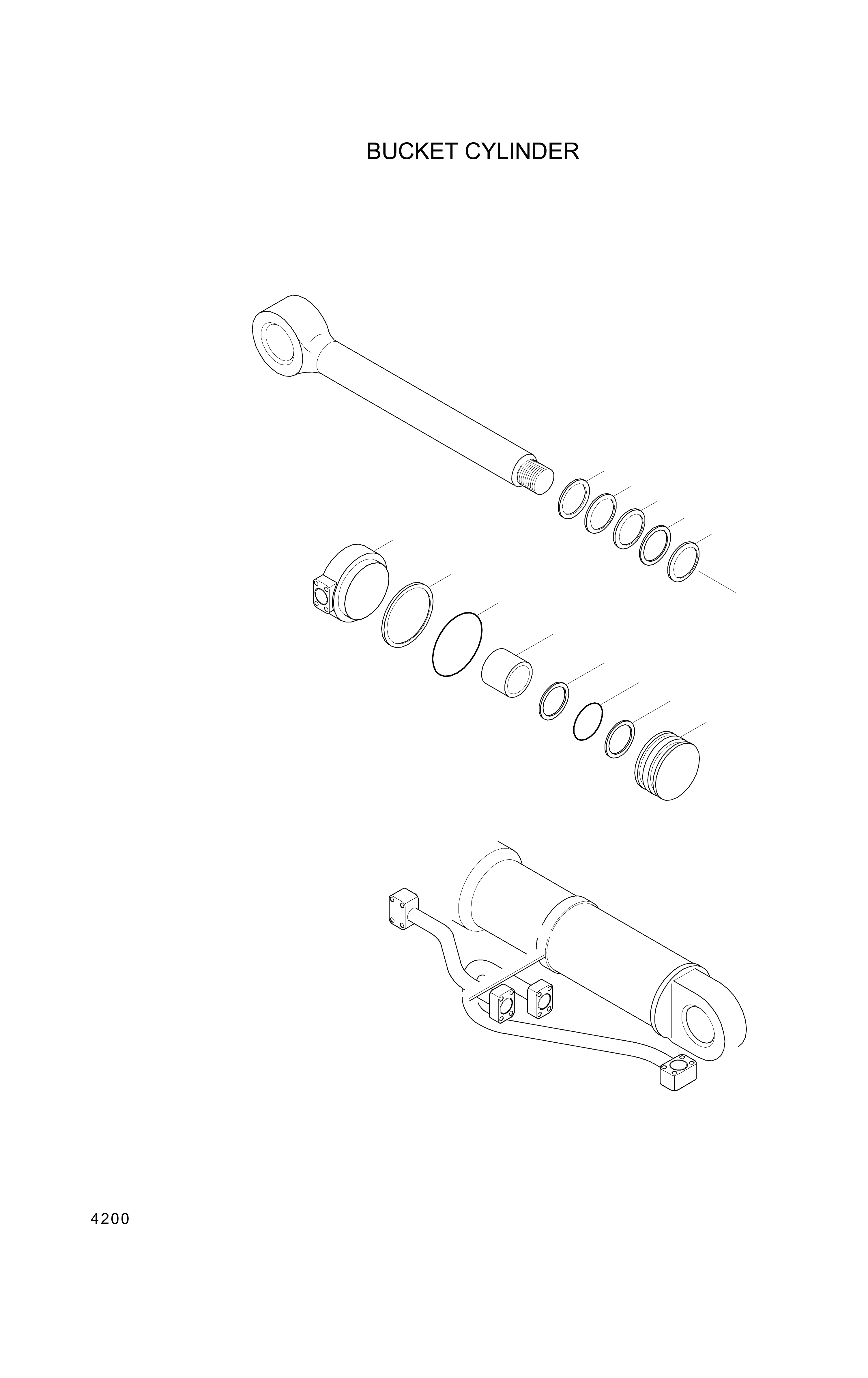 Technical drawing of Hyundai Construction Equipment 31Y2-03380 BAND ASSY-LH with dimensions and layout (figure 4)