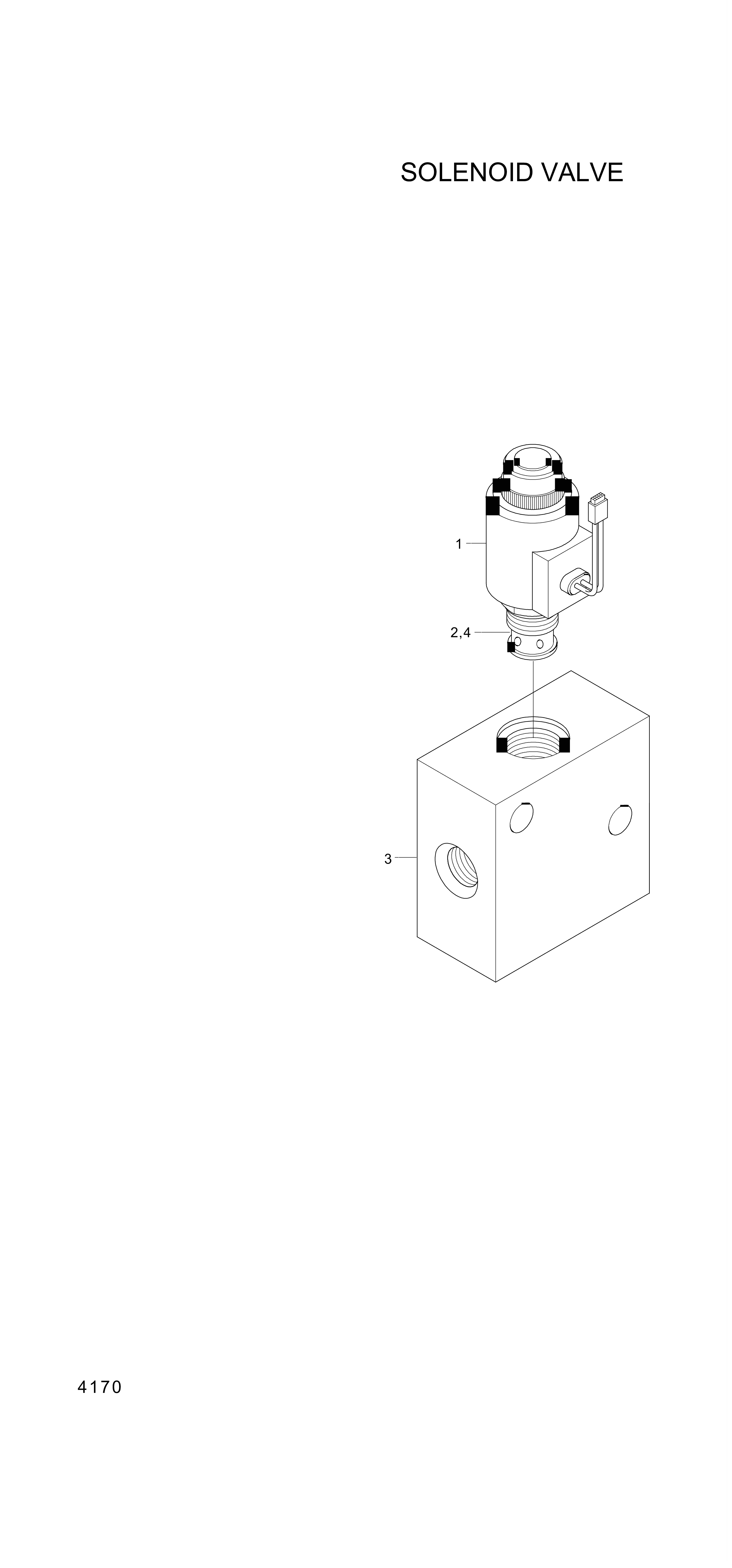 drawing for Hyundai Construction Equipment XKAL-00003 - MANIFOLD-VALVE (figure 1)