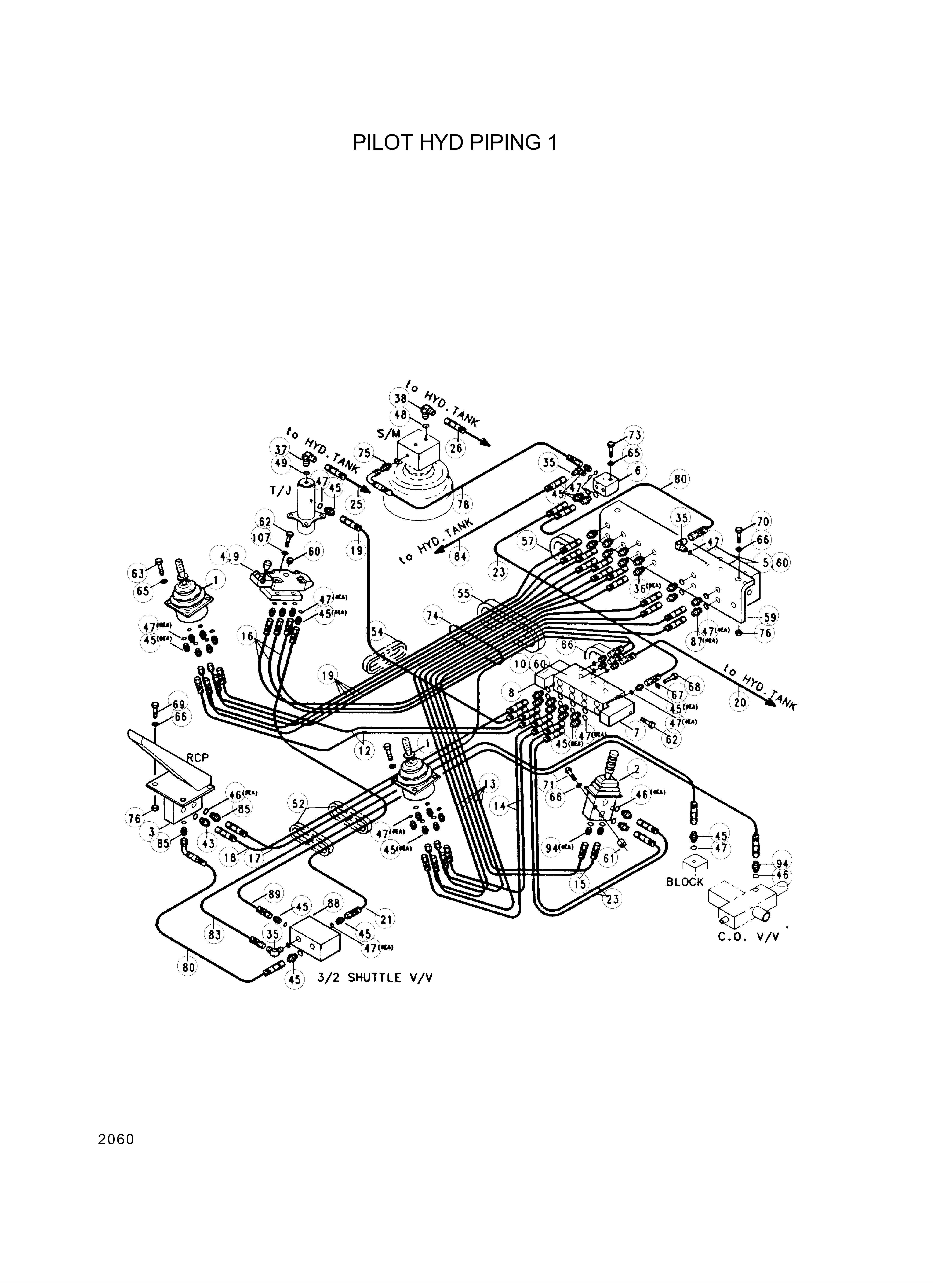 drawing for Hyundai Construction Equipment S207-0801002 - NUT-HEX (figure 1)