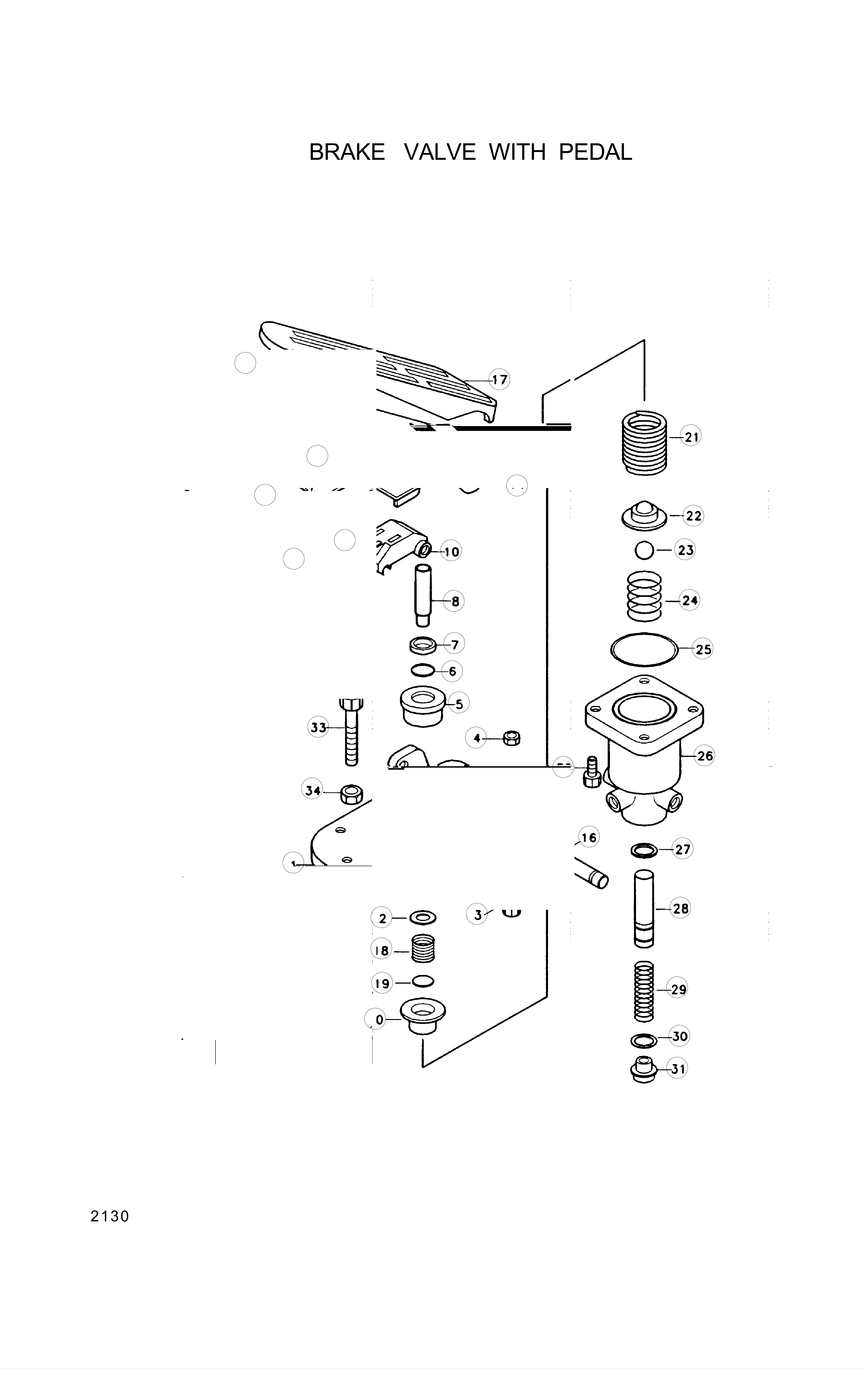 drawing for Hyundai Construction Equipment 4613147104 - PEDAL (figure 2)