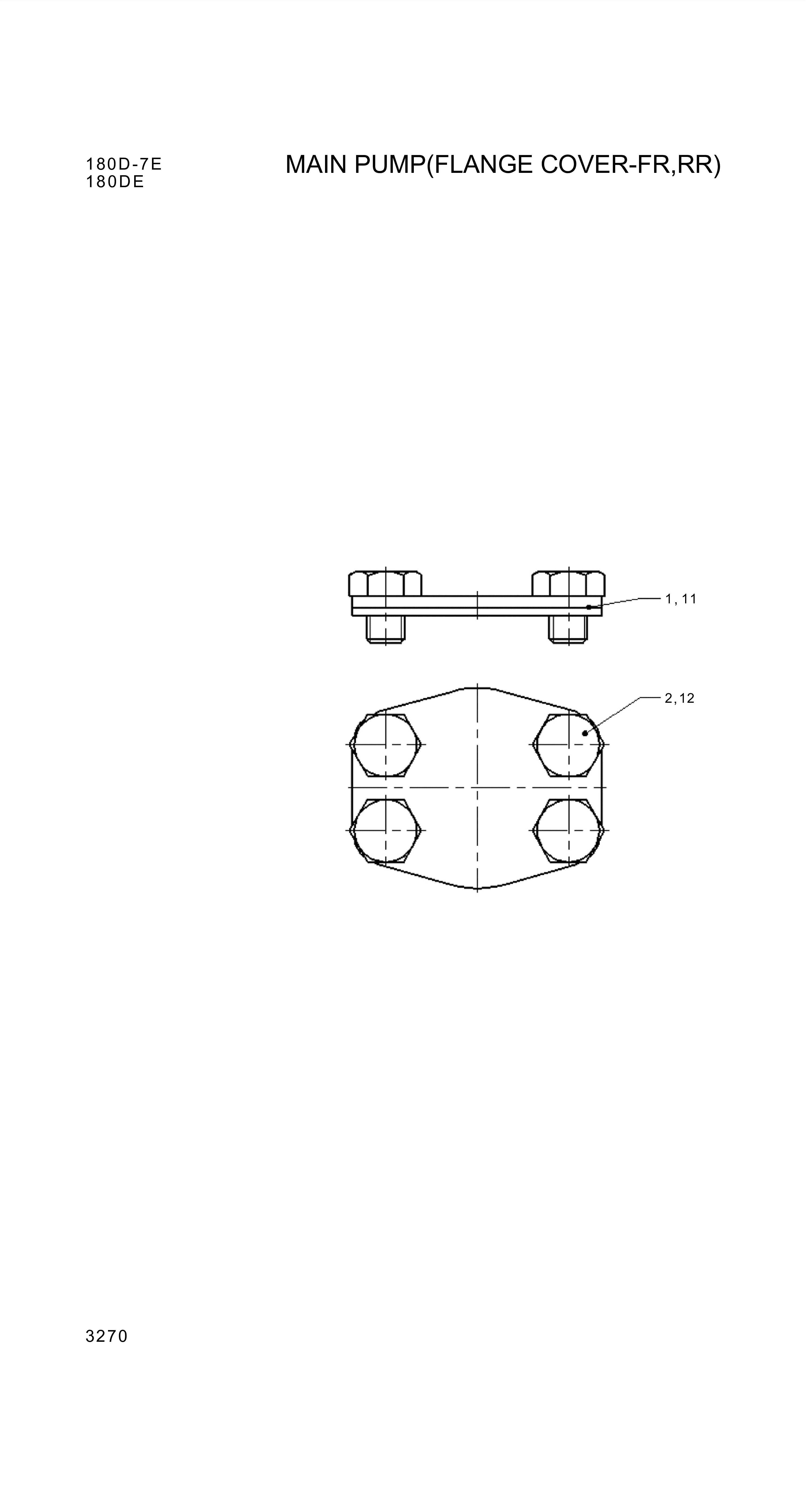 drawing for Hyundai Construction Equipment ZGBP-00054 - COVER-FLANGE (figure 2)