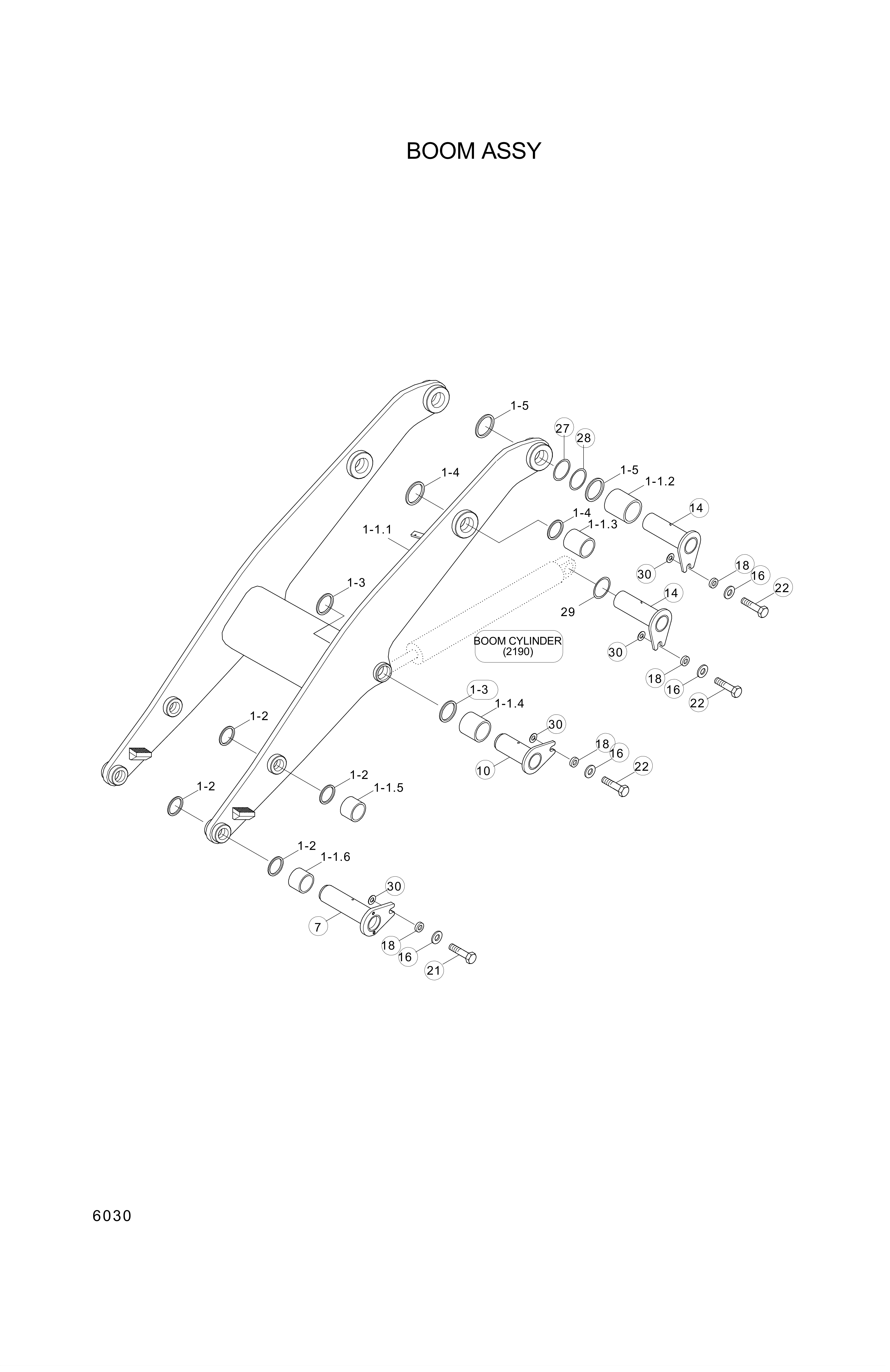 drawing for Hyundai Construction Equipment 61L7-10090 - BUSHING-PIN (figure 4)