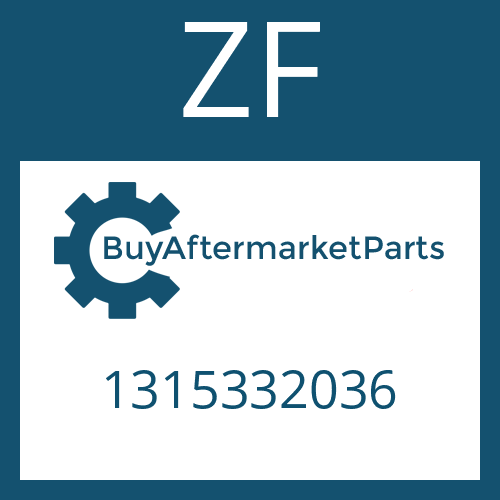 1315332036 ZF PRESSURE DISC