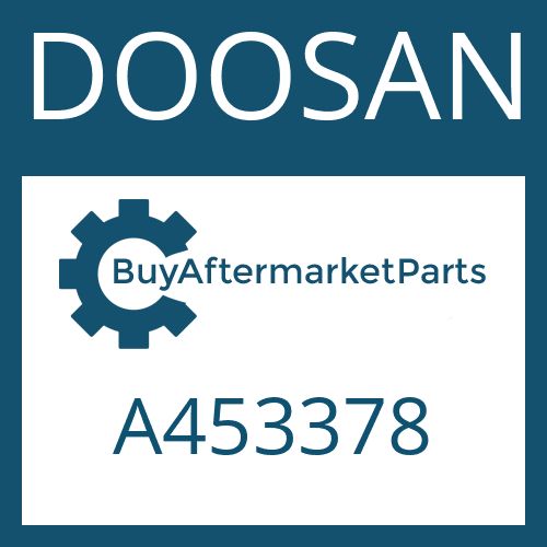 A453378 DOOSAN TYPEPLATE