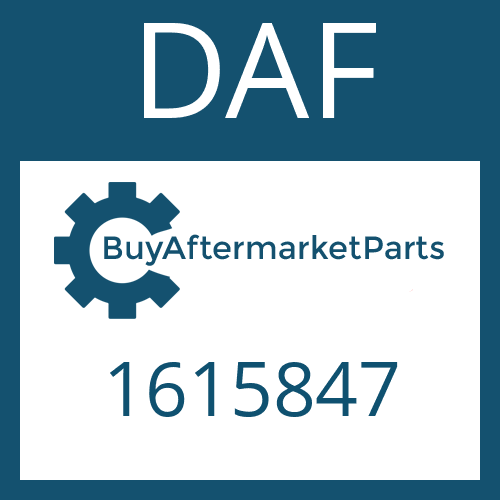 1615847 DAF LINED CLUTCH DISK