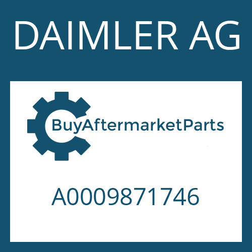 A0009871746 DAIMLER AG O-RING