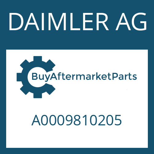A0009810205 DAIMLER AG Part