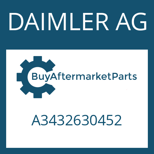 A3432630452 DAIMLER AG Part