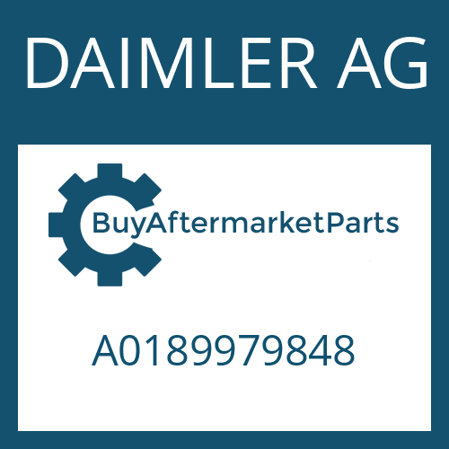 A0189979848 DAIMLER AG LIPPED SEAL RING