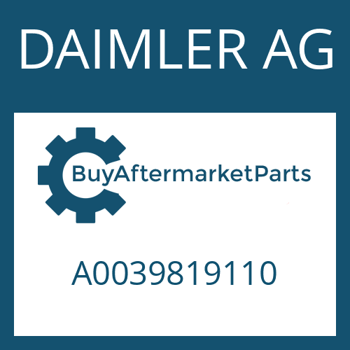 A0039819110 DAIMLER AG Part