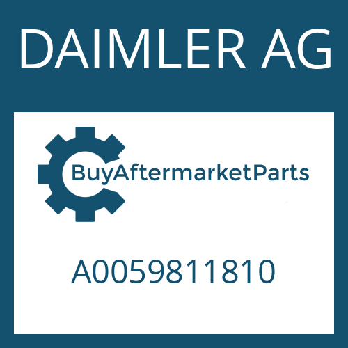 A0059811810 DAIMLER AG Part