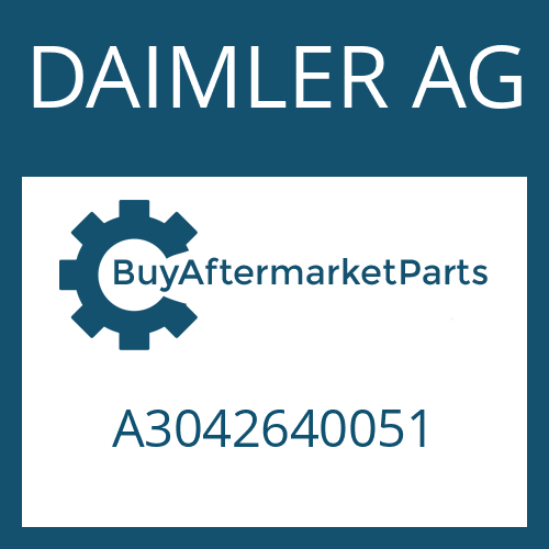 A3042640051 DAIMLER AG Part