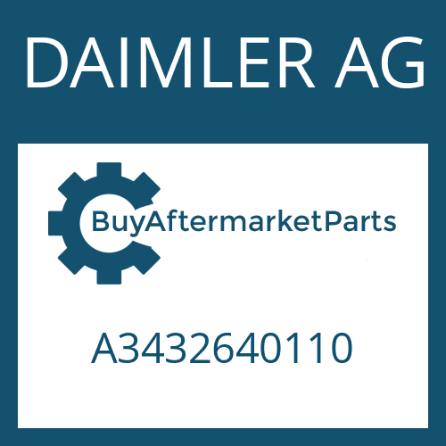 A3432640110 DAIMLER AG Part