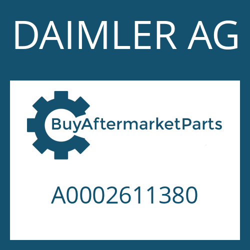 A0002611380 DAIMLER AG Part