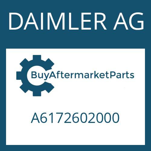 A6172602000 DAIMLER AG Part