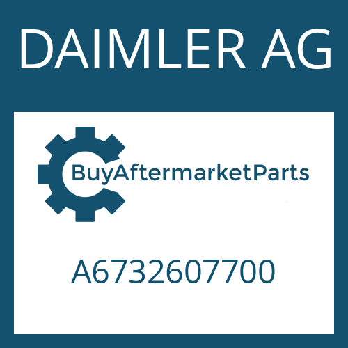 A6732607700 DAIMLER AG Part