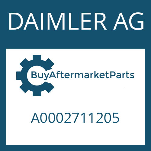 A0002711205 DAIMLER AG Part