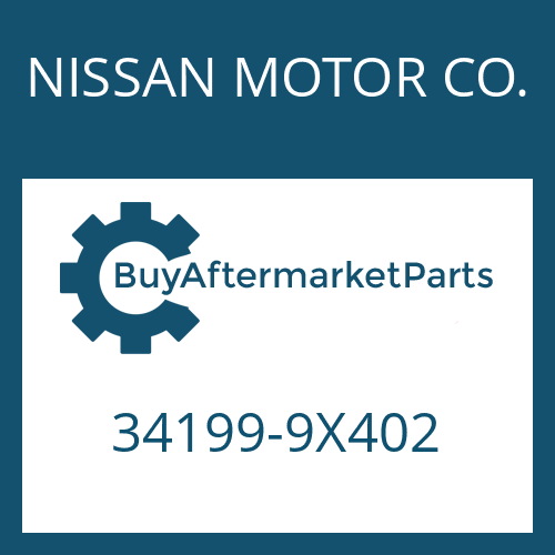 34199-9X402 NISSAN MOTOR CO. HEXAGON NUT