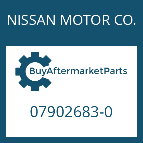 07902683-0 NISSAN MOTOR CO. SYNCHRONIZER