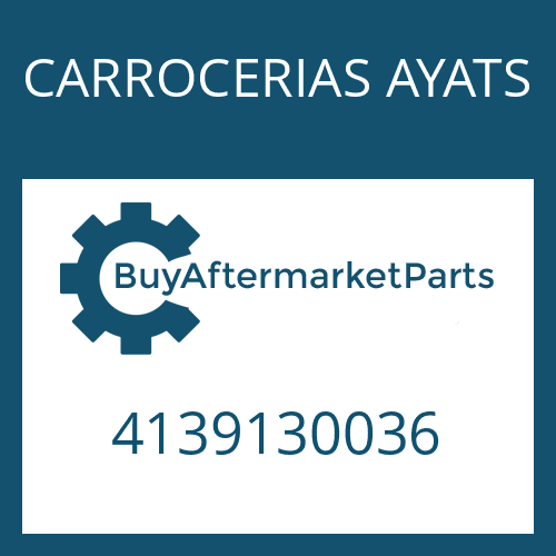 4139130036 CARROCERIAS AYATS CONNECTION