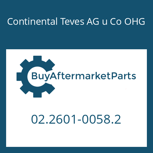 02.2601-0058.2 Continental Teves AG u Co OHG VALVE TAPPET