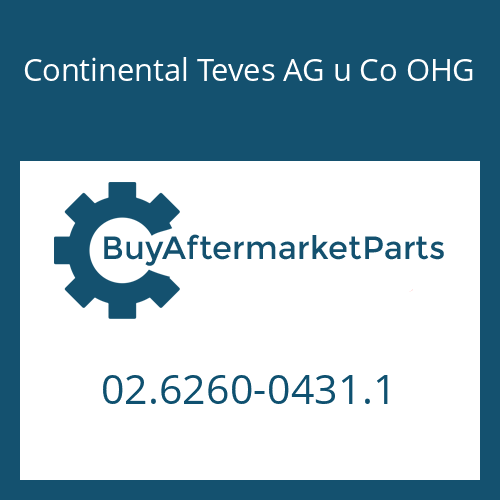 02.6260-0431.1 Continental Teves AG u Co OHG O-RING