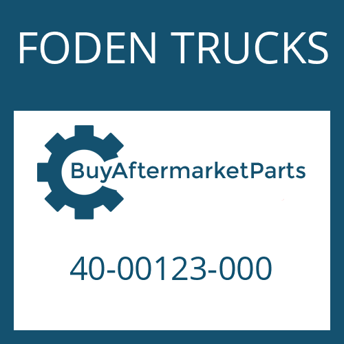 40-00123-000 FODEN TRUCKS A 800/3