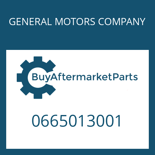 0665013001 GENERAL MOTORS COMPANY S 6-65